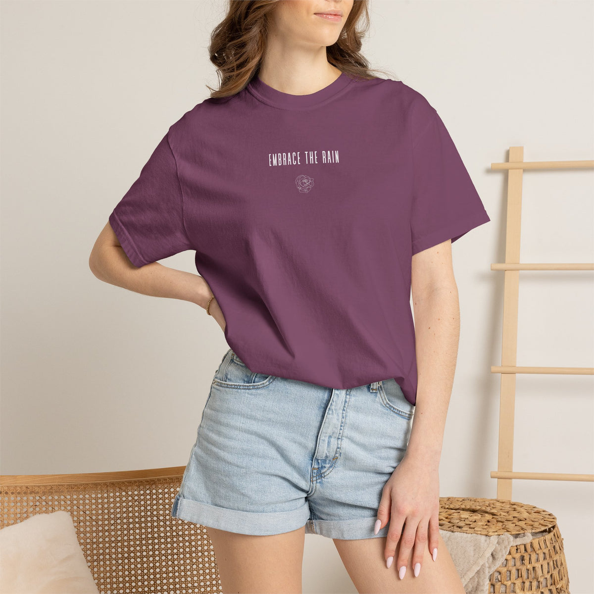 embrace the rain t-shirt (comfort colors)