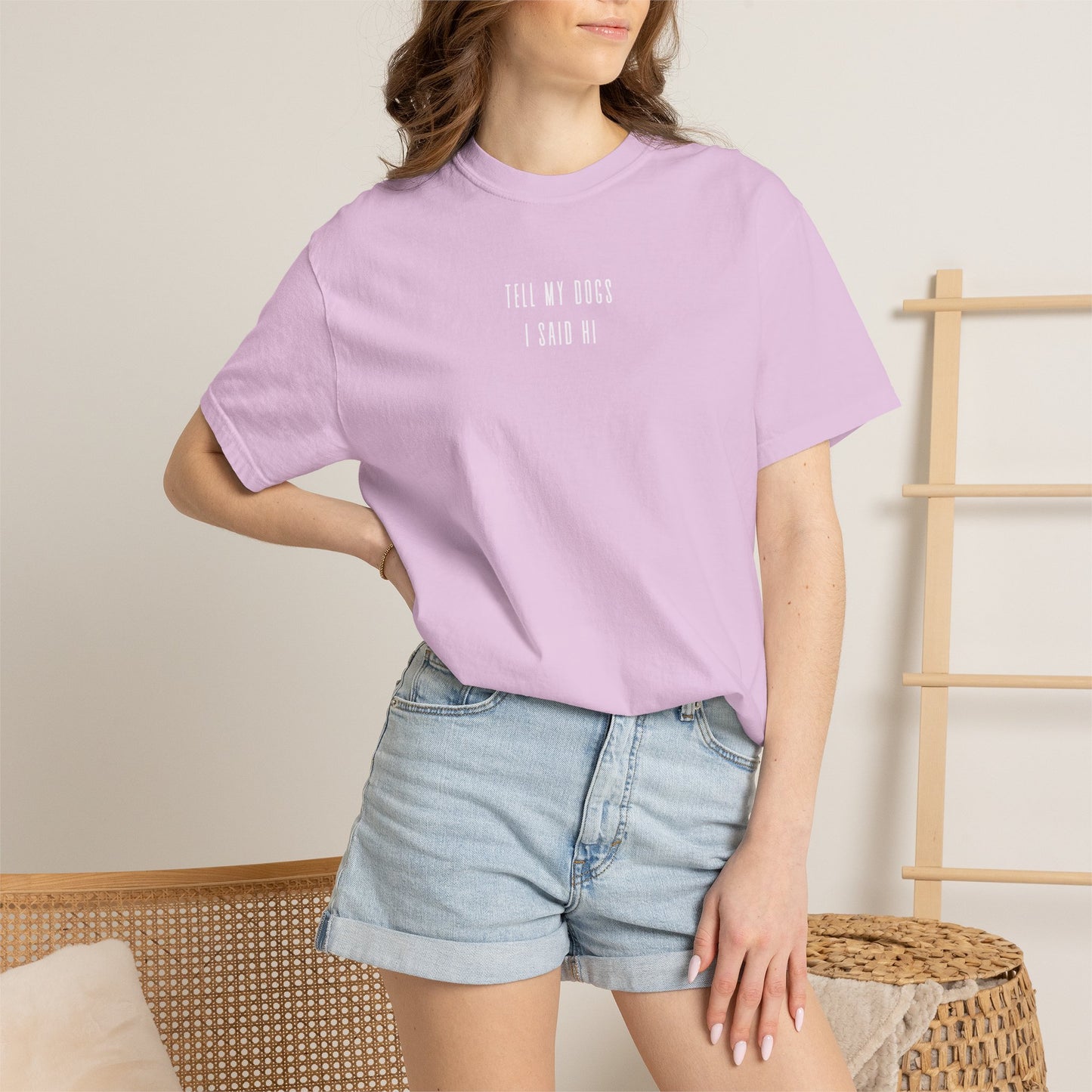 tell the dogs t-shirt (comfort colors)