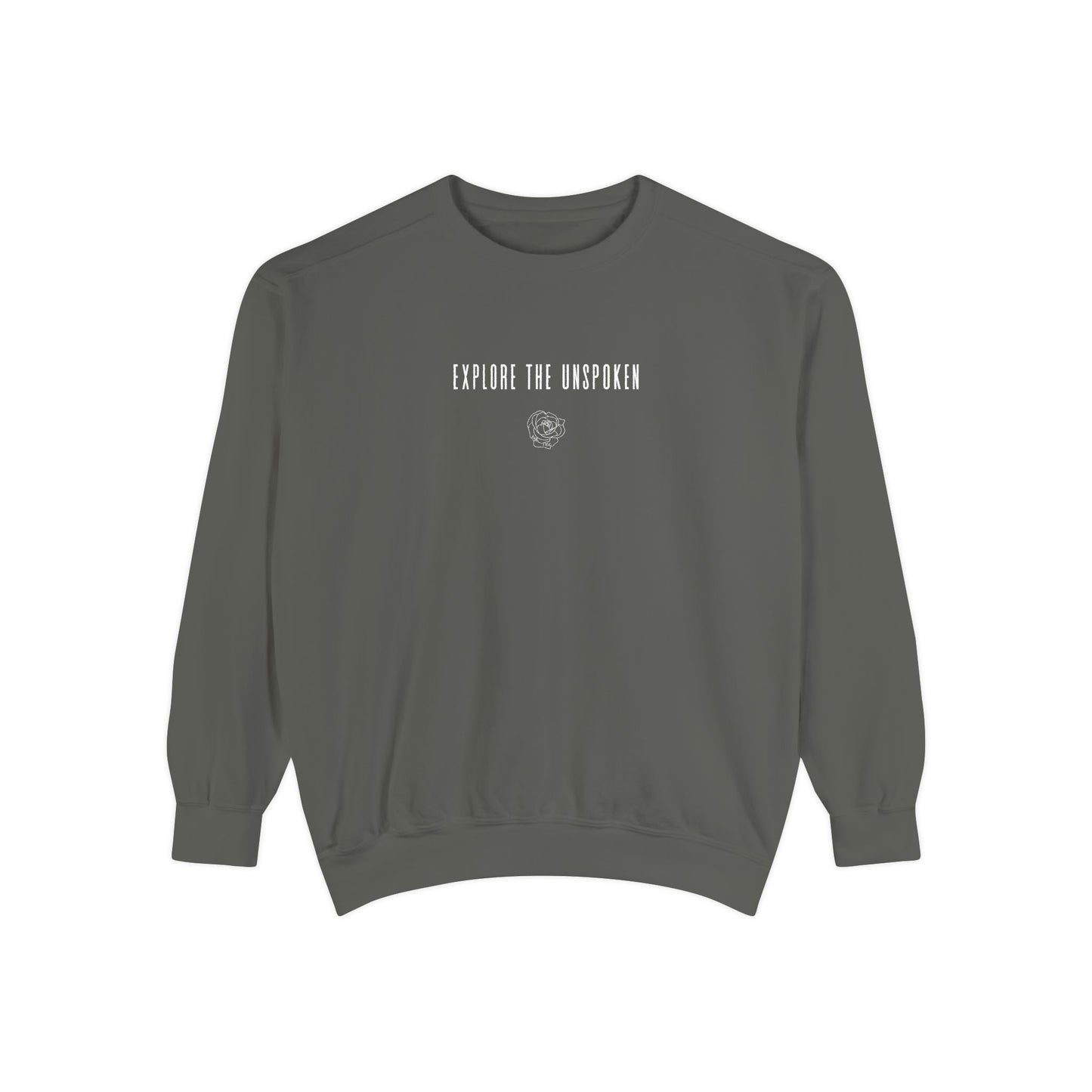 explore the unspoken crewneck sweatshirt (comfort colors)