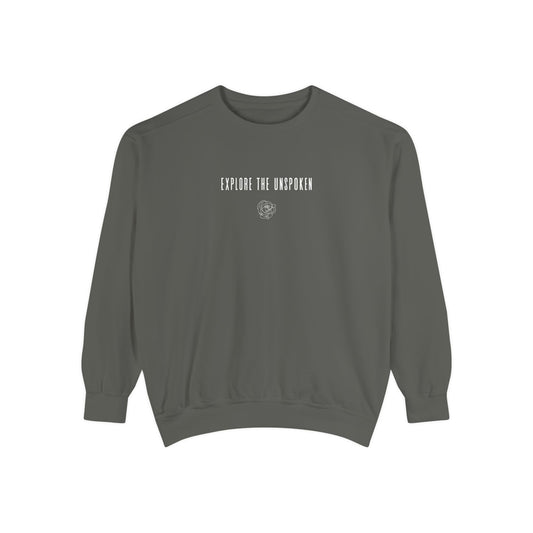 explore the unspoken crewneck sweatshirt (comfort colors)
