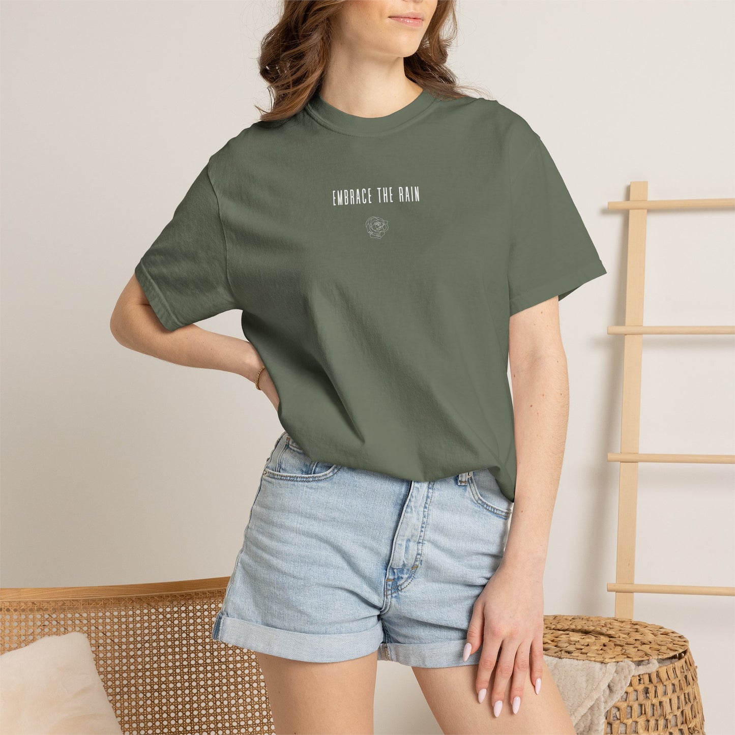 embrace the rain t-shirt (comfort colors)