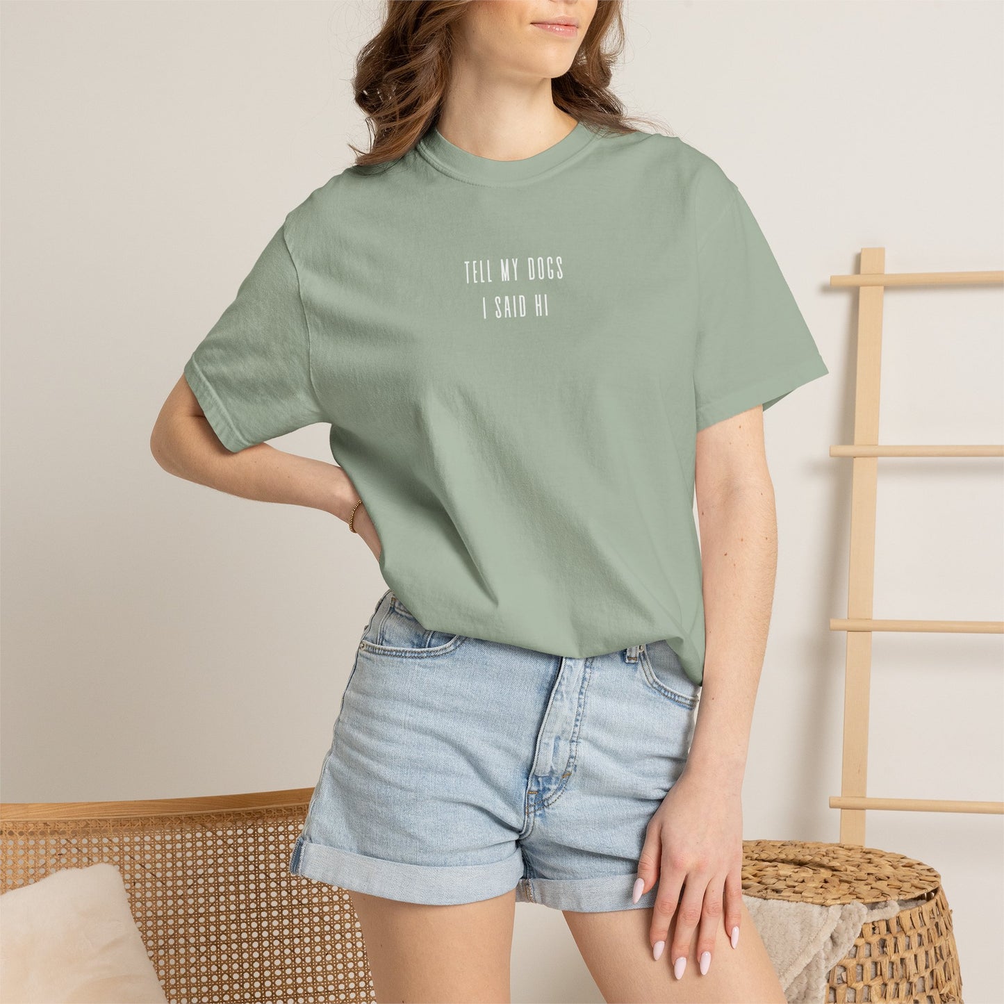 tell the dogs t-shirt (comfort colors)