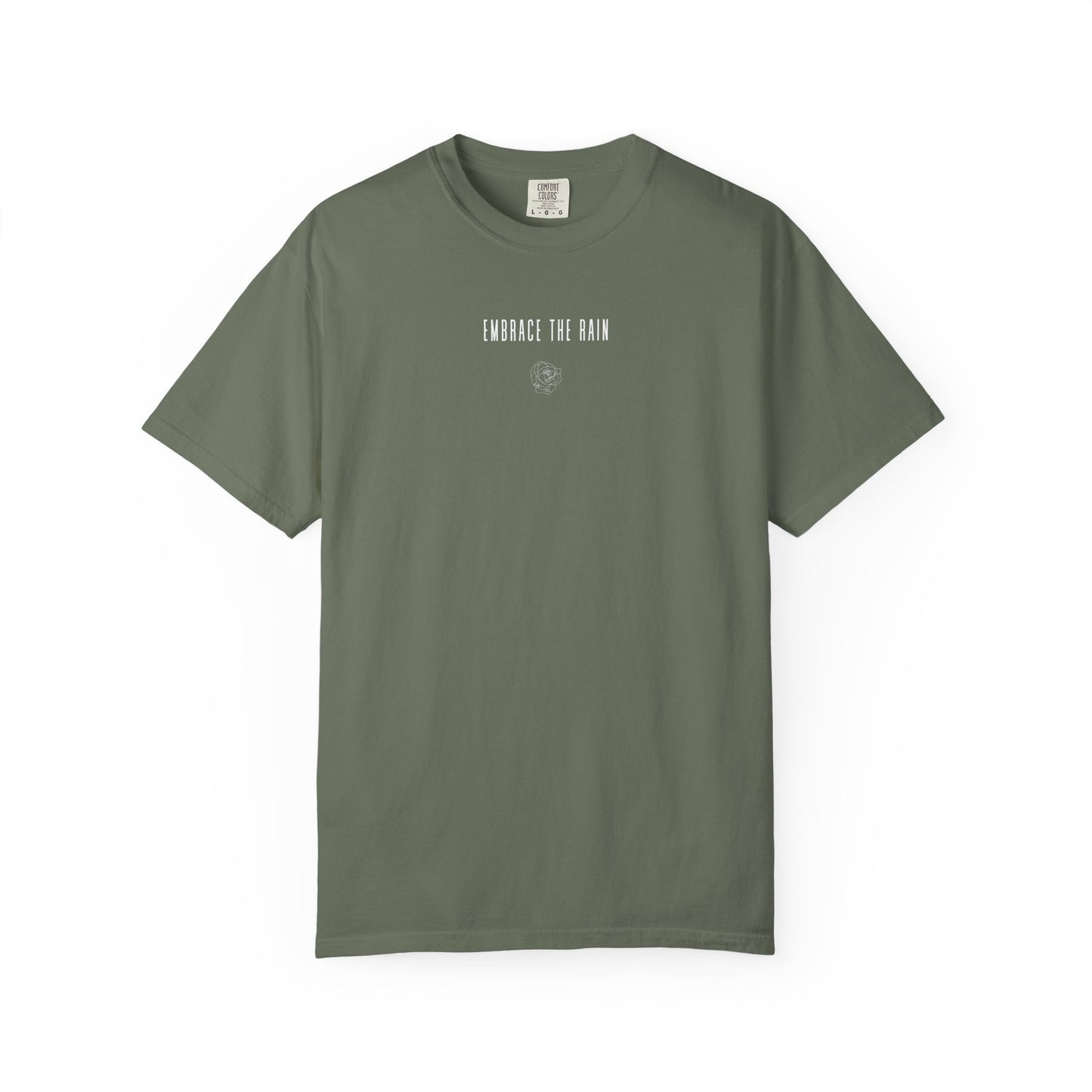 embrace the rain t-shirt (comfort colors)