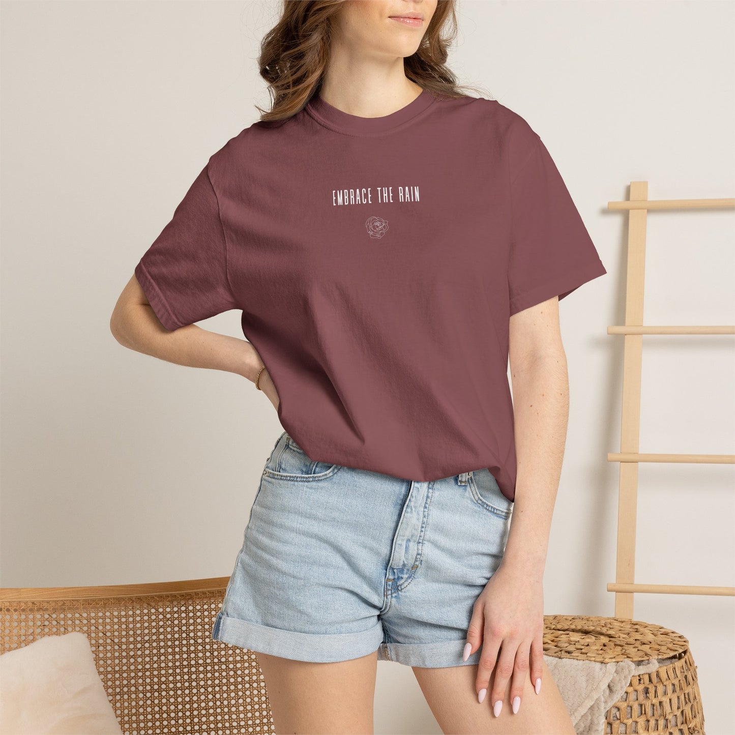 embrace the rain t-shirt (comfort colors)