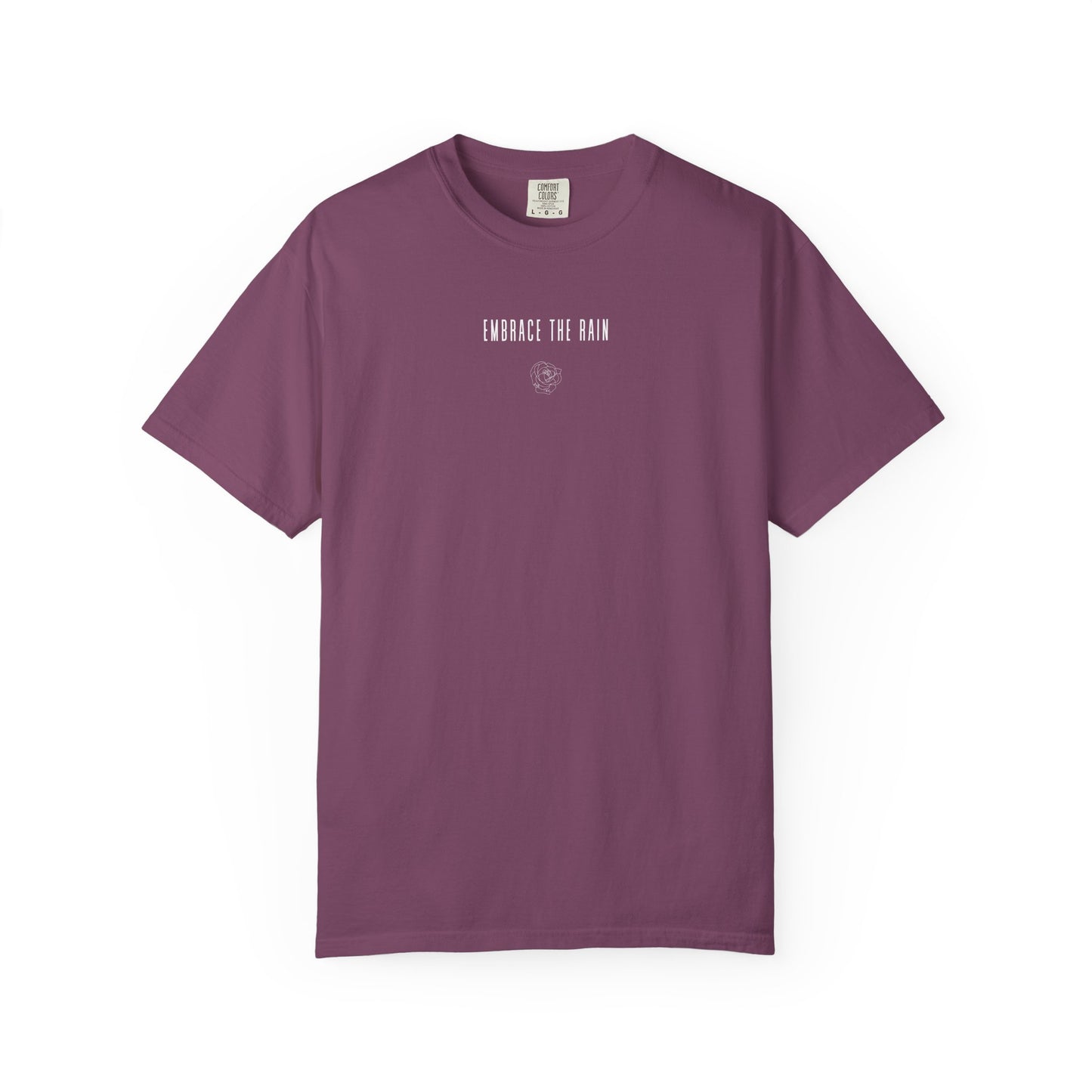 embrace the rain t-shirt (comfort colors)