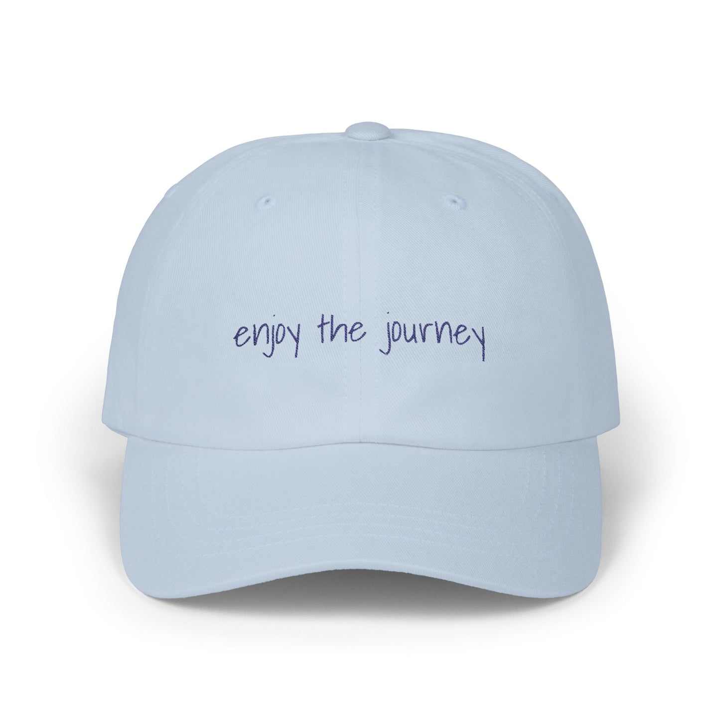 light blue 'enjoy the journey' - dad cap