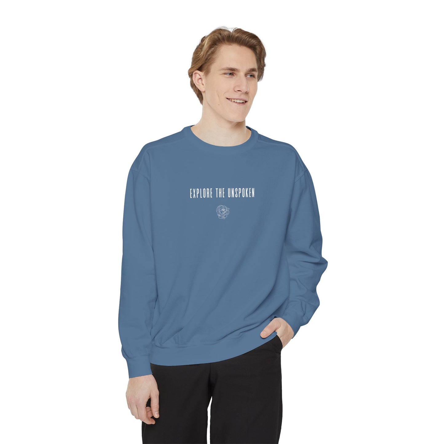 explore the unspoken crewneck sweatshirt (comfort colors)