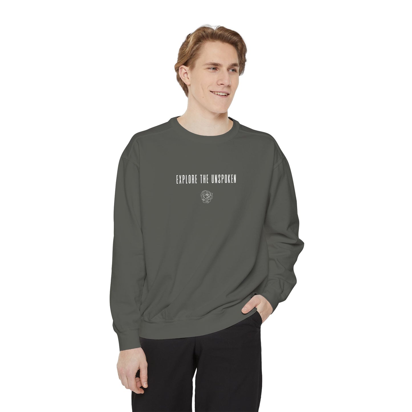 explore the unspoken crewneck sweatshirt (comfort colors)