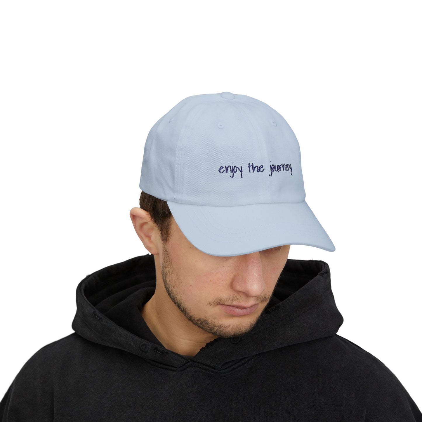 light blue 'enjoy the journey' - dad cap