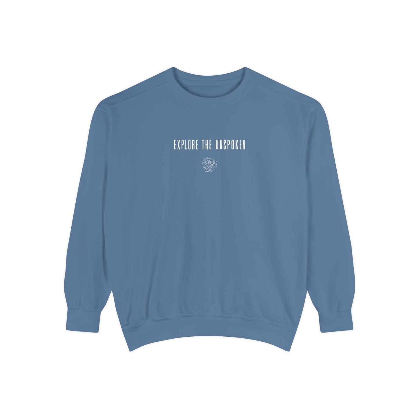 explore the unspoken crewneck sweatshirt (comfort colors)